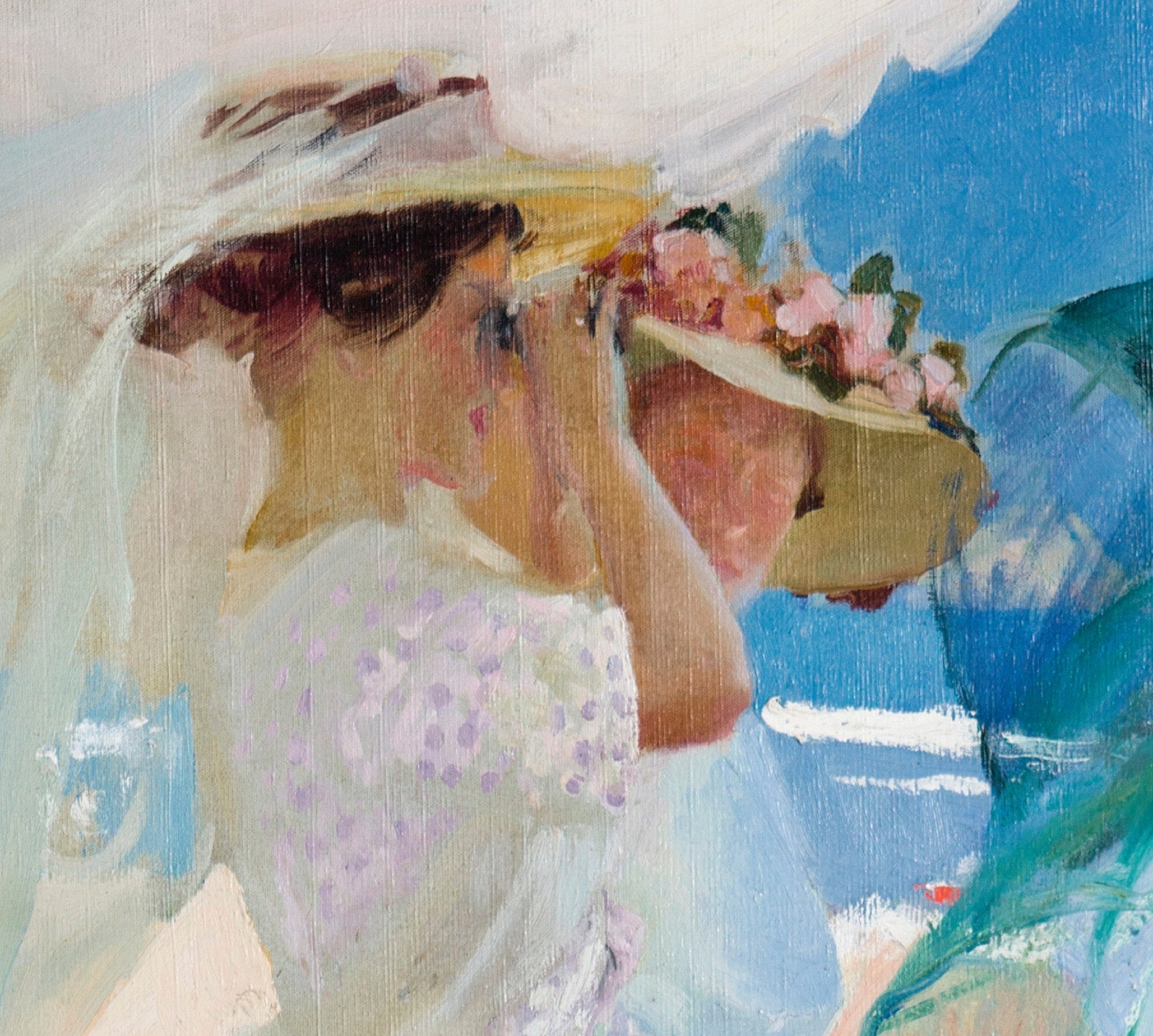 Under the Awning, Zarauz, Joaquín Sorolla Fine Art Print