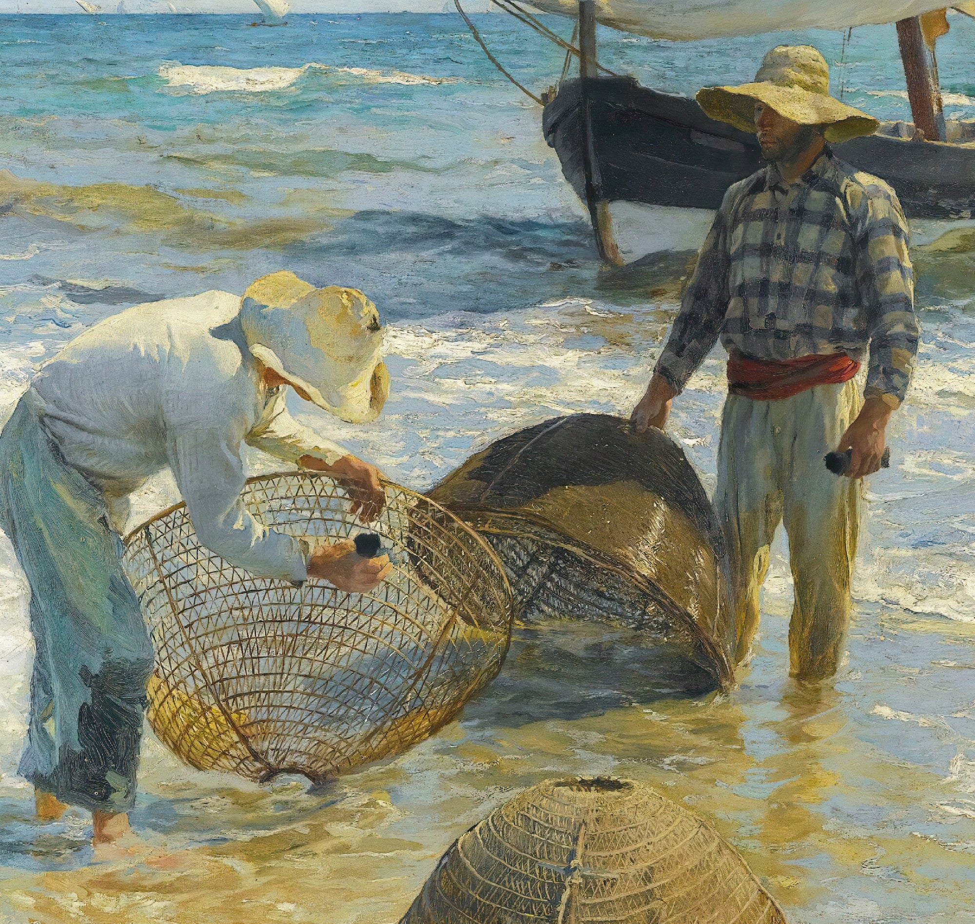 Valencian Fishermen, Joaquín Sorolla Fine Art Print