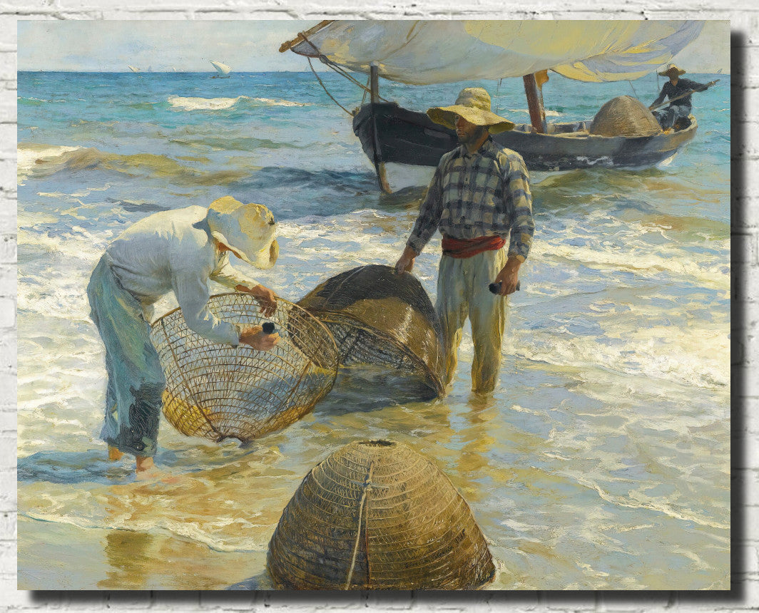 Valencian Fishermen, Joaquín Sorolla Fine Art Print