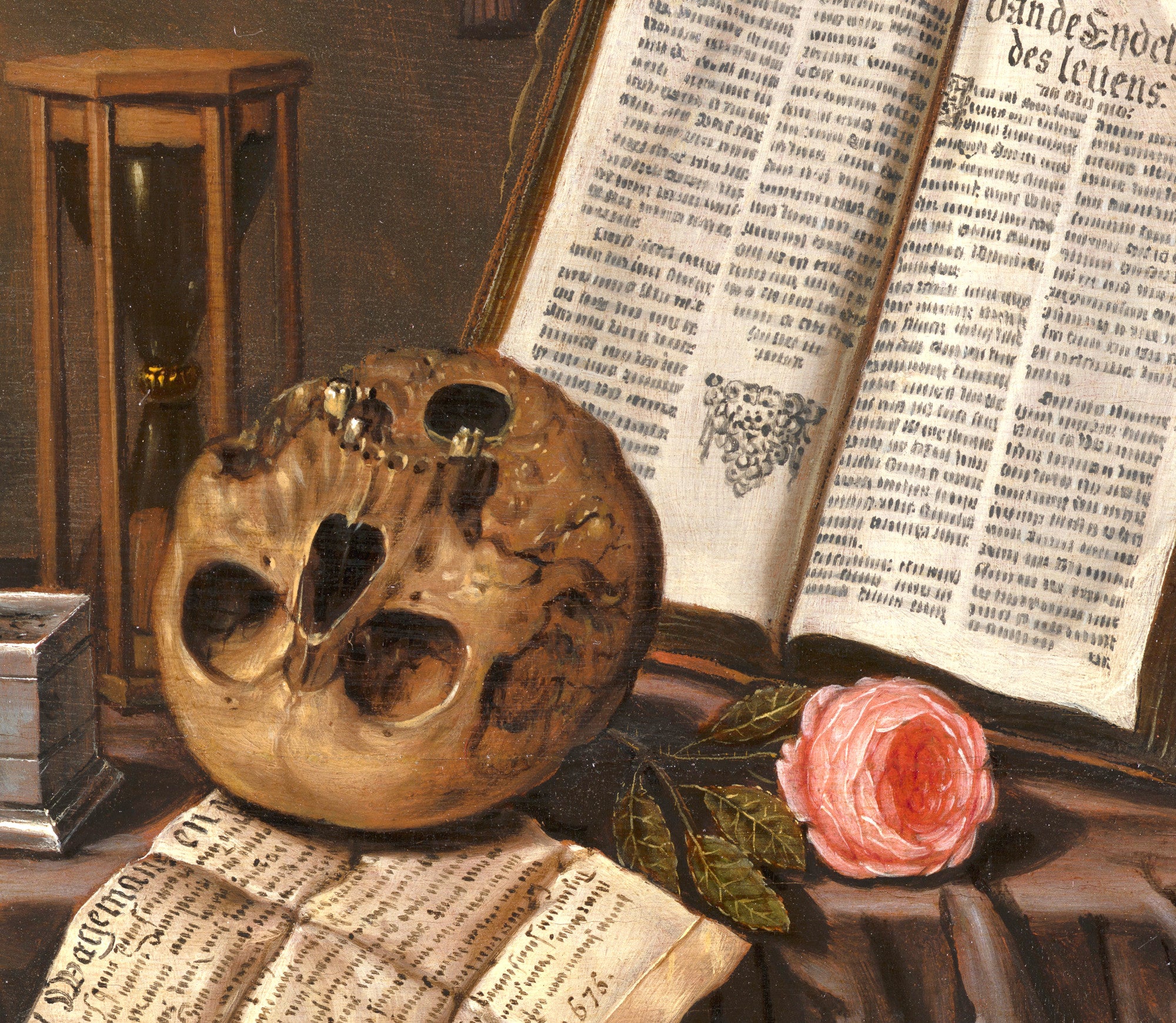 Evert Collier Fine Art Print, Vanitas Still Life