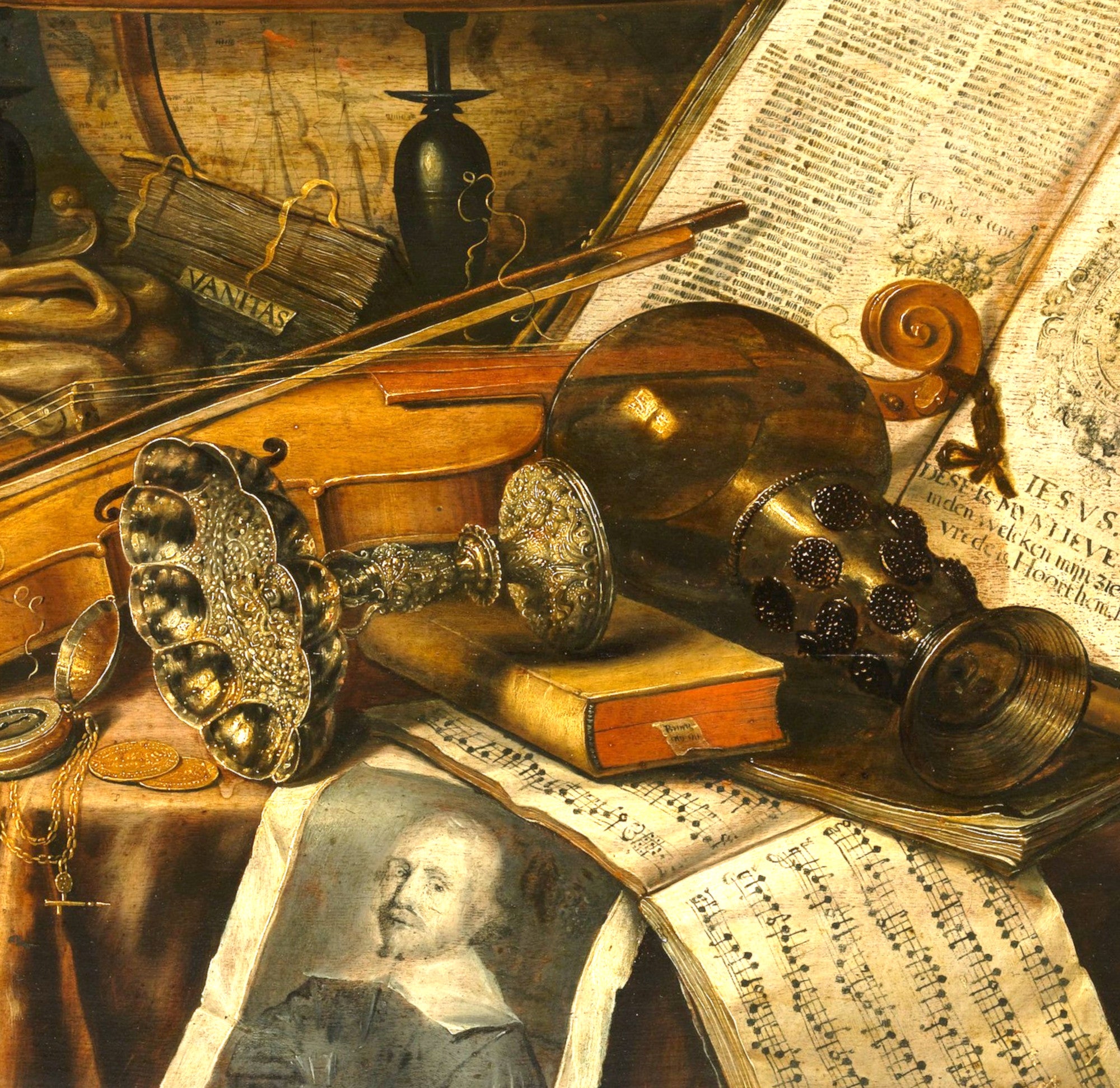 Evert Collier Fine Art Print, Vanitas Still Life