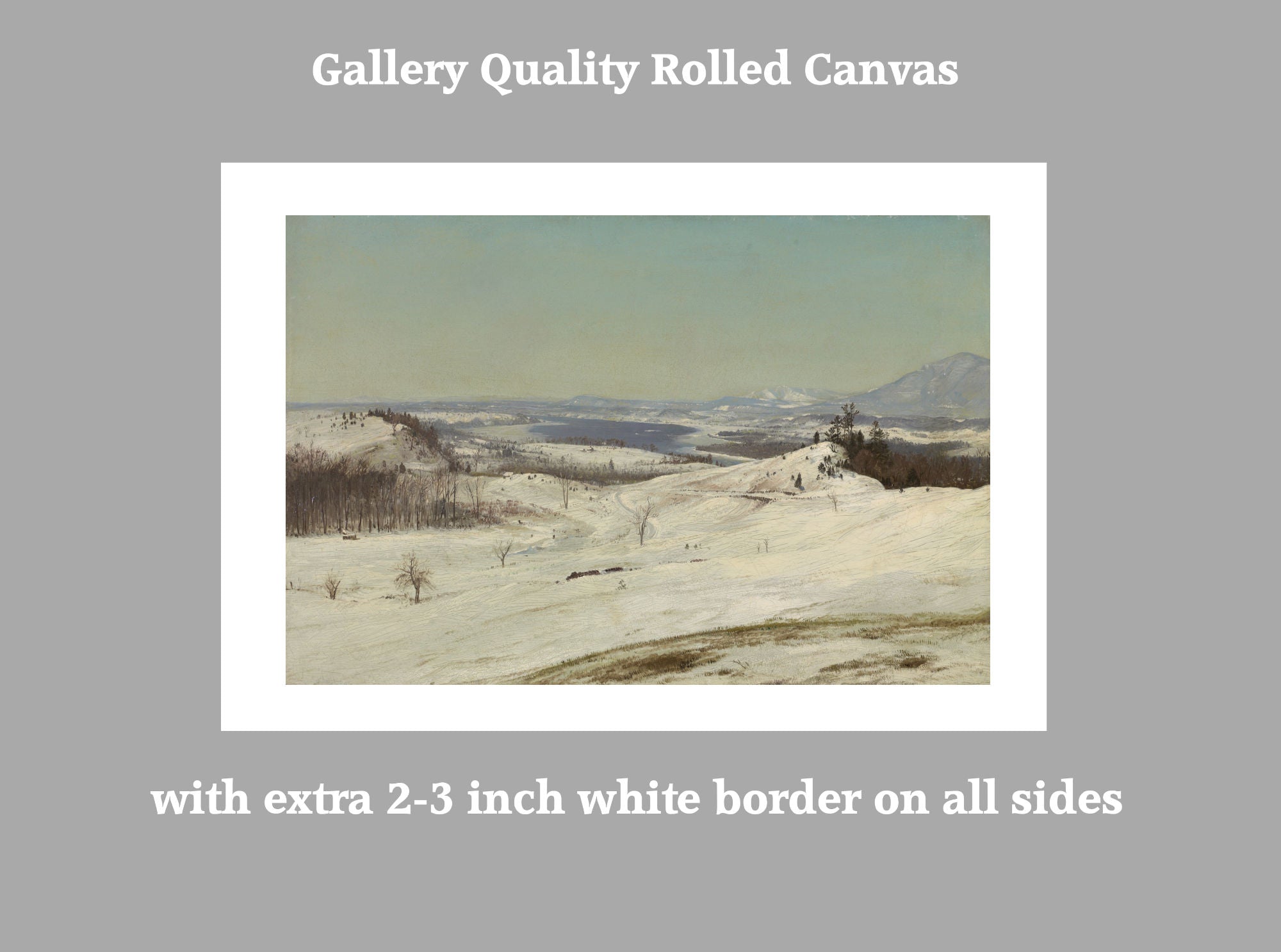 Frederic Edwin Church, View from Olana in the Snow