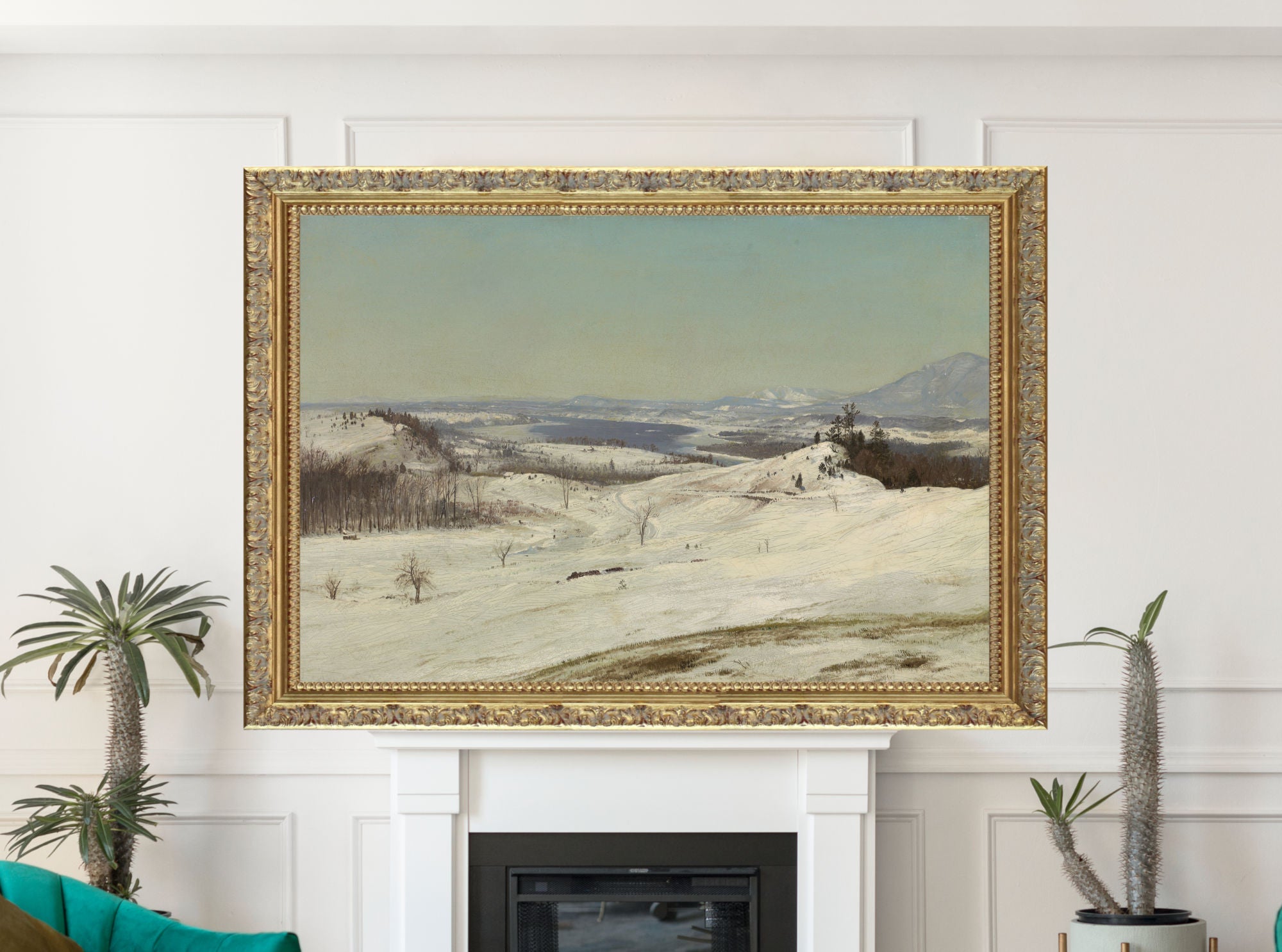 Frederic Edwin Church, View from Olana in the Snow