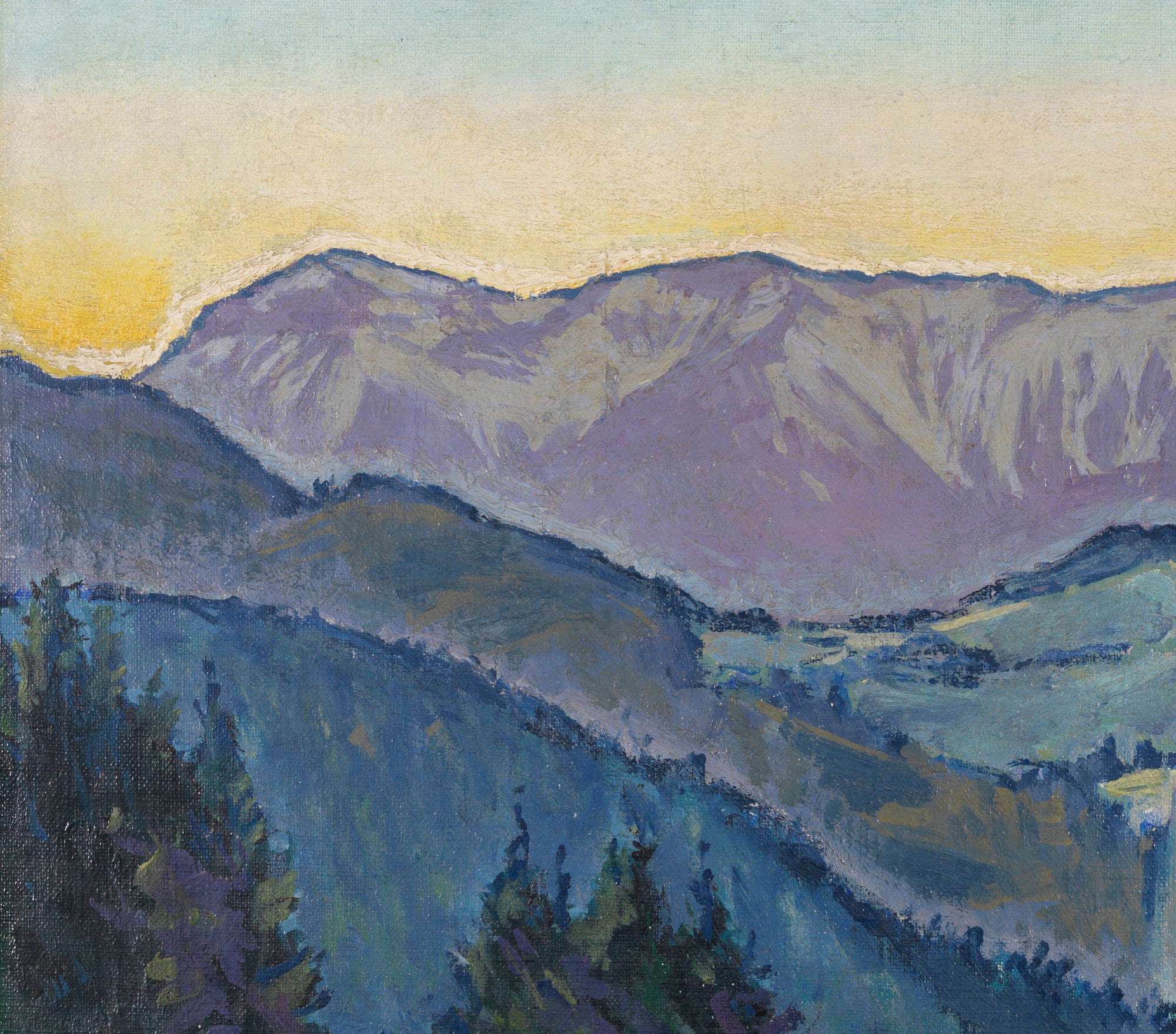 Koloman Moser Fine Art Print, View of the Rax