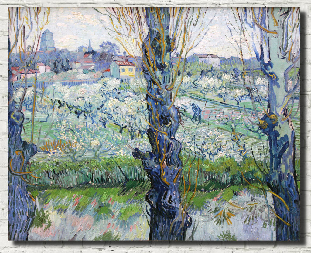 Vincent Van Gogh Fine Art Print, View of Arles, Flowering Orchards