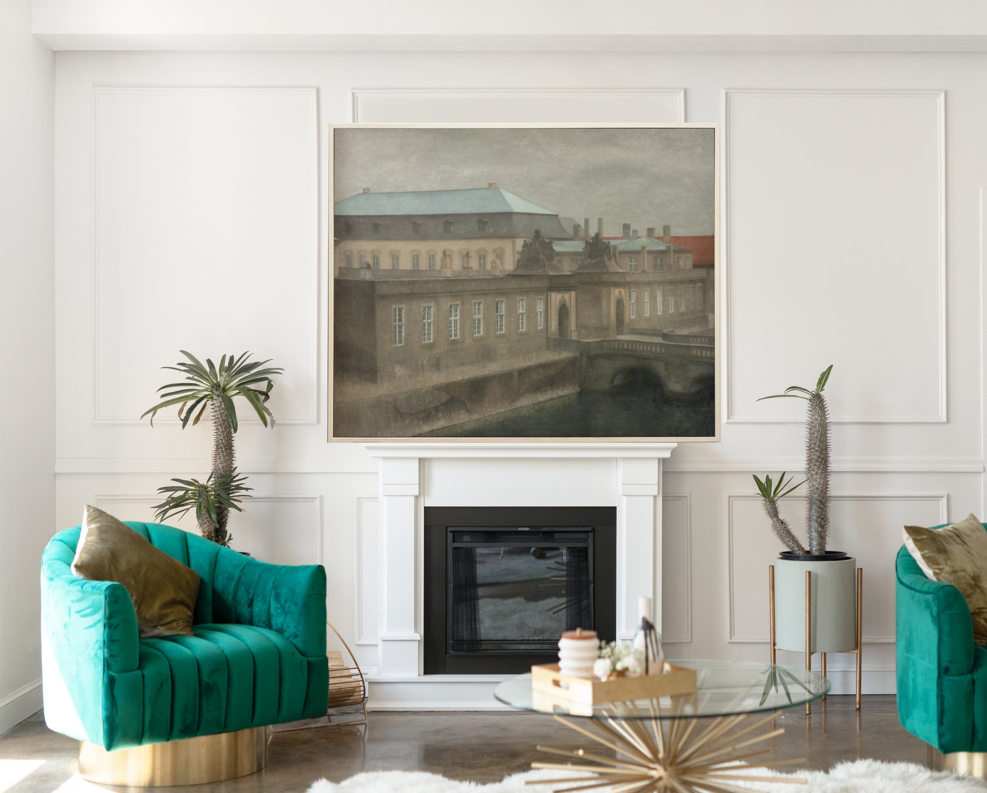 View of Christiansborg Palace. Late Autumn, Wilhelm Hammershoi Fine Art Print