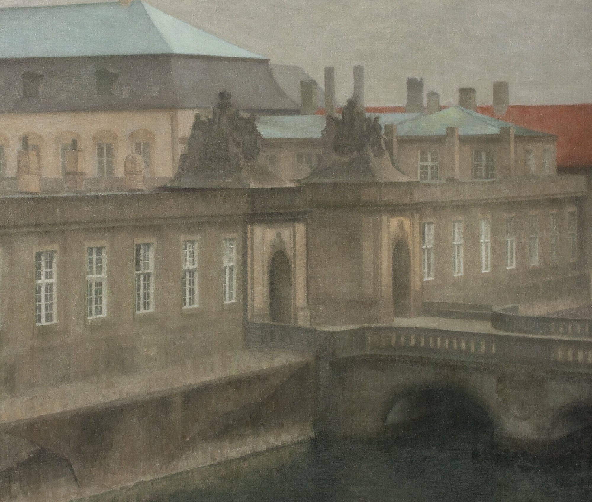 View of Christiansborg Palace. Late Autumn, Wilhelm Hammershoi Fine Art Print