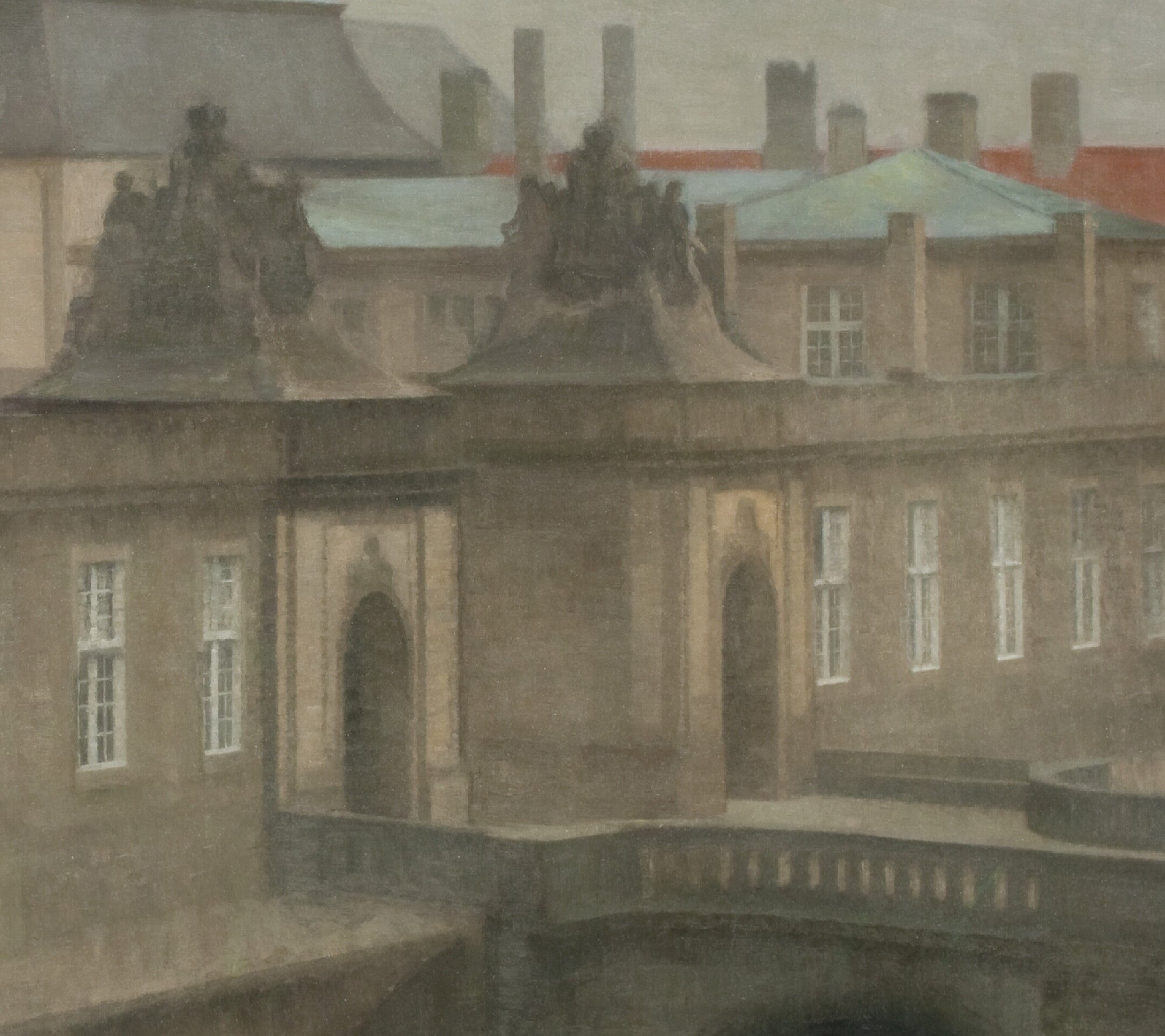 View of Christiansborg Palace. Late Autumn, Wilhelm Hammershoi Fine Art Print