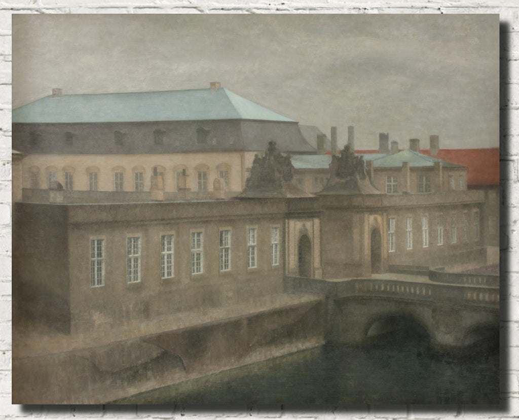 View of Christiansborg Palace. Late Autumn, Wilhelm Hammershoi Fine Art Print