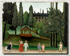 Henri Rousseau, Post- Impressionist Fine Art Print, View of Montsouris Park, the Kiosk