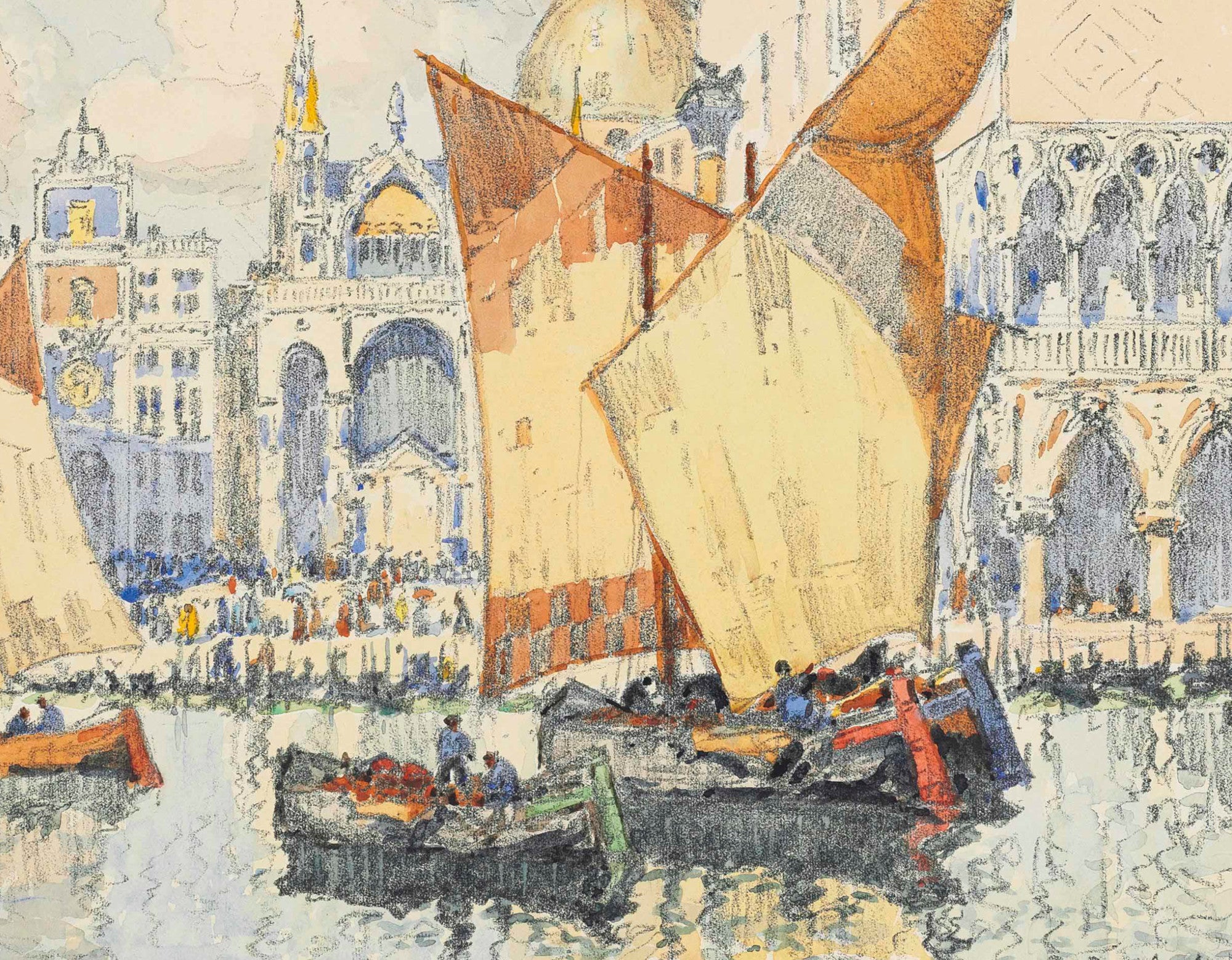 Konstantin Gorbatov Fine Art Print, View of Piazza San Marco, Venice