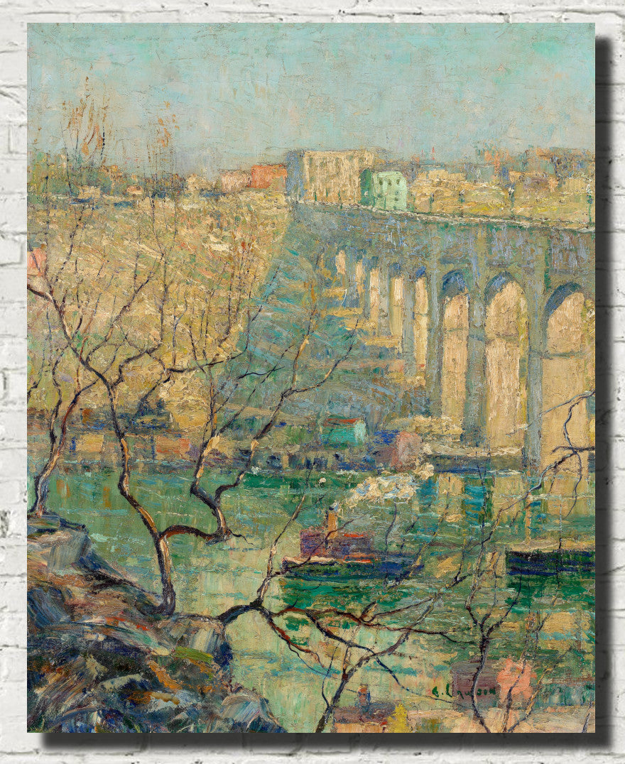 View of the Bridge, Ernest Lawson Fine Art Print