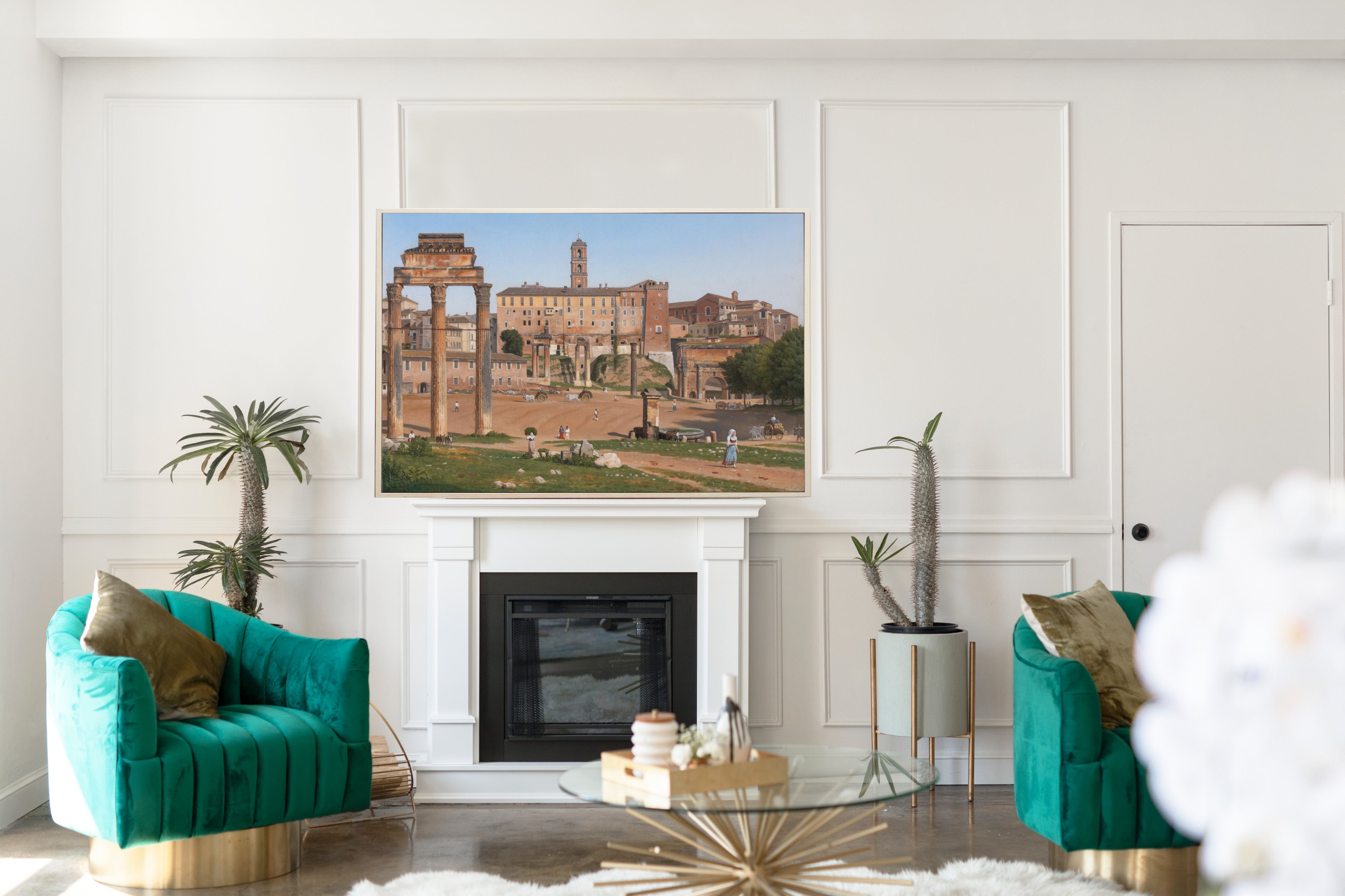 View of the Forum in Rome, C W Eckersberg