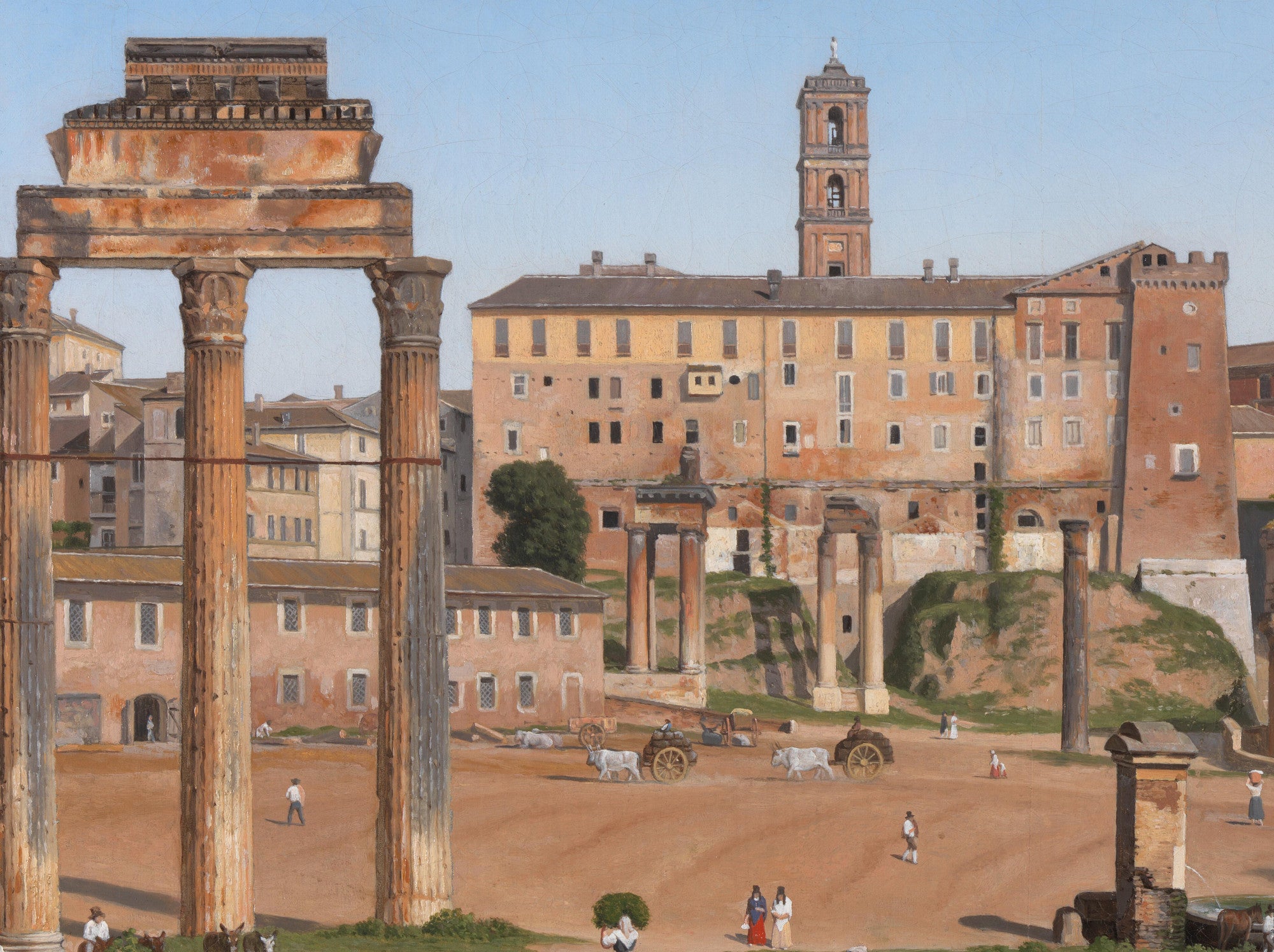 View of the Forum in Rome, C W Eckersberg