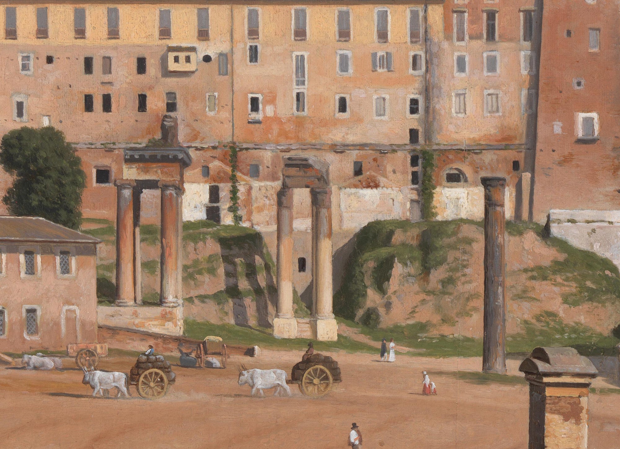 View of the Forum in Rome, C W Eckersberg