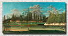 Henri Rousseau, Post- Impressionist Fine Art Print, View of the Quai d' Asnières