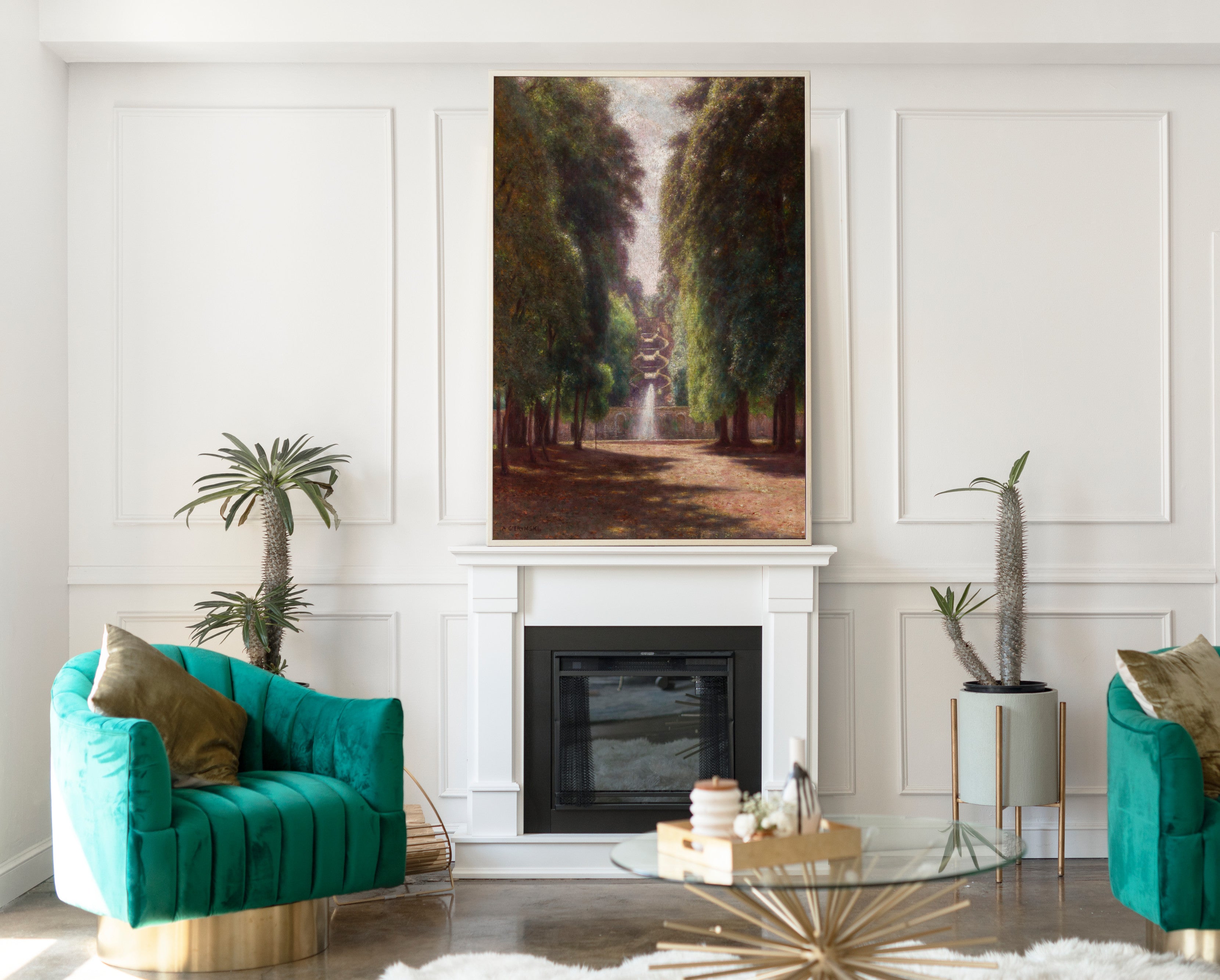 Villa Torlonia in Frascati, Aleksander Gierymski Fine Art Print