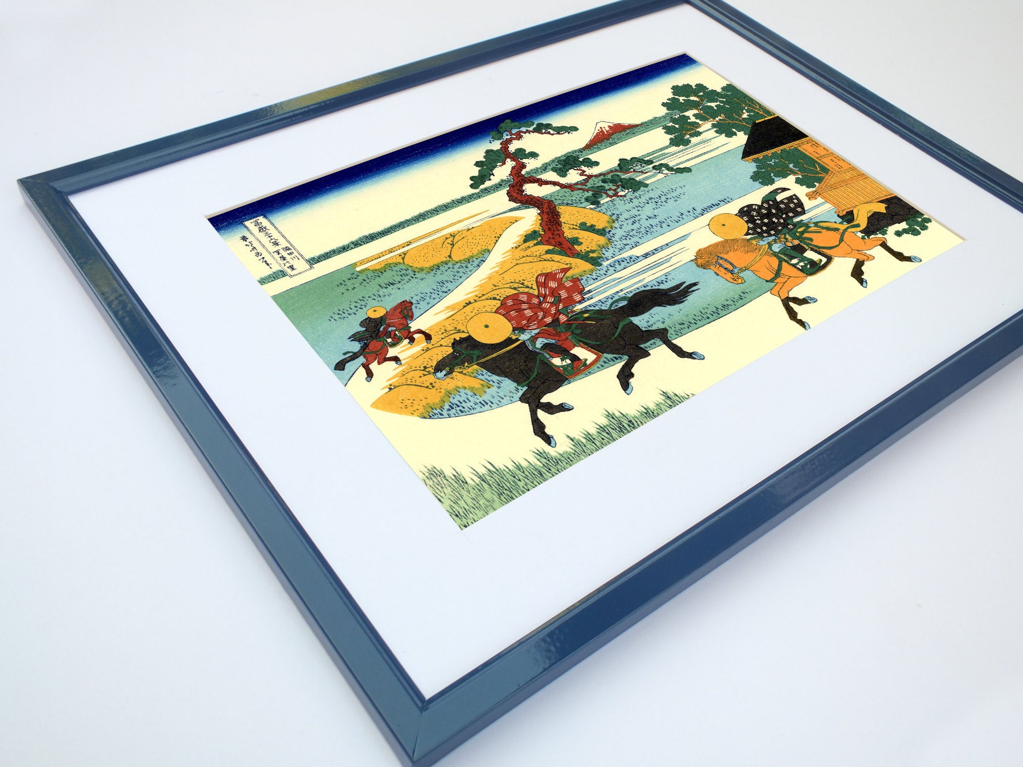 36 Views of Mount Fuji, Barrier Town on the Sumida River, Katsushika Hokusai, Japanese Print
