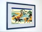 36 Views of Mount Fuji, Barrier Town on the Sumida River, Katsushika Hokusai, Japanese Print