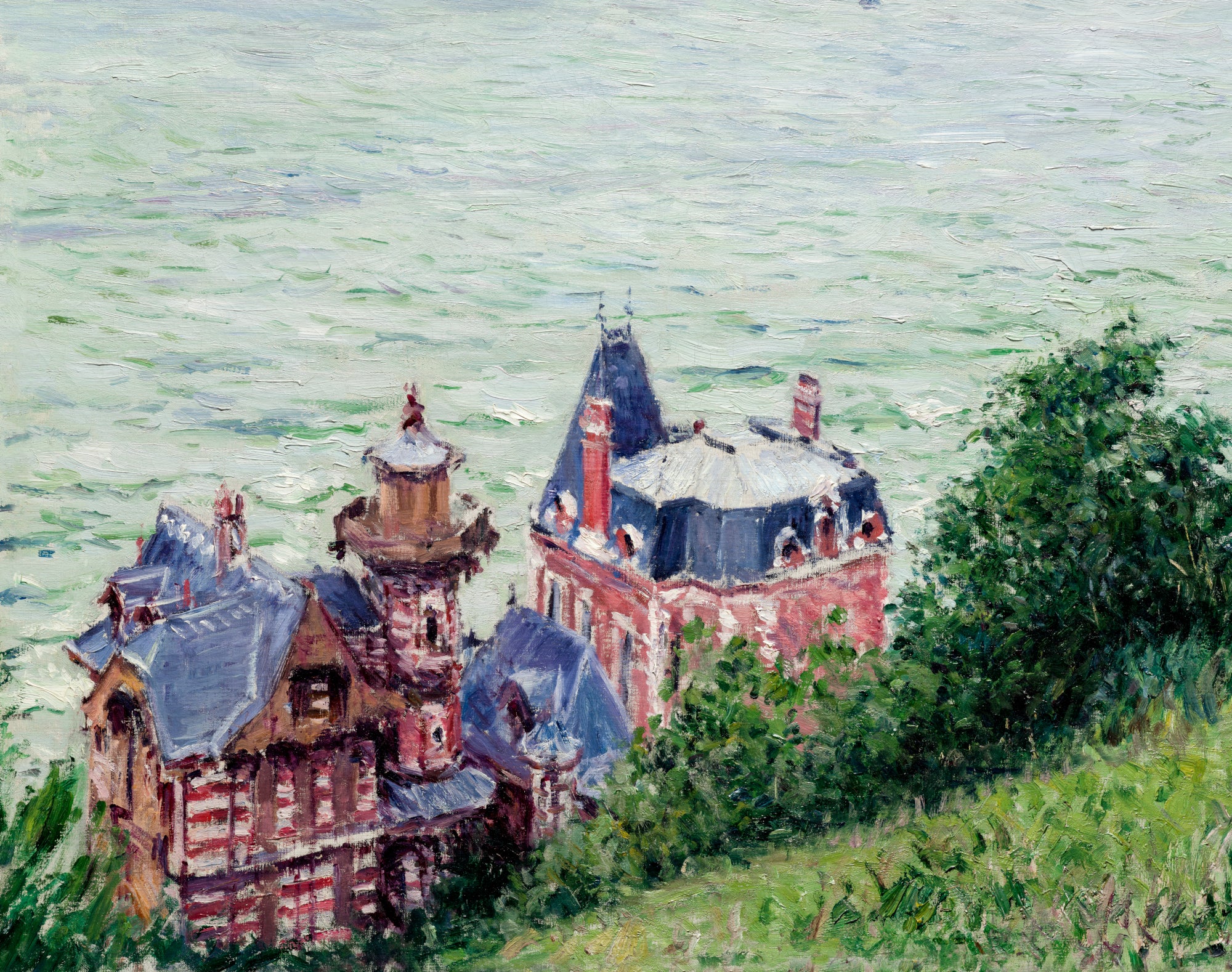 Gustave Caillebotte Fine Art Print : Villas at Trouville