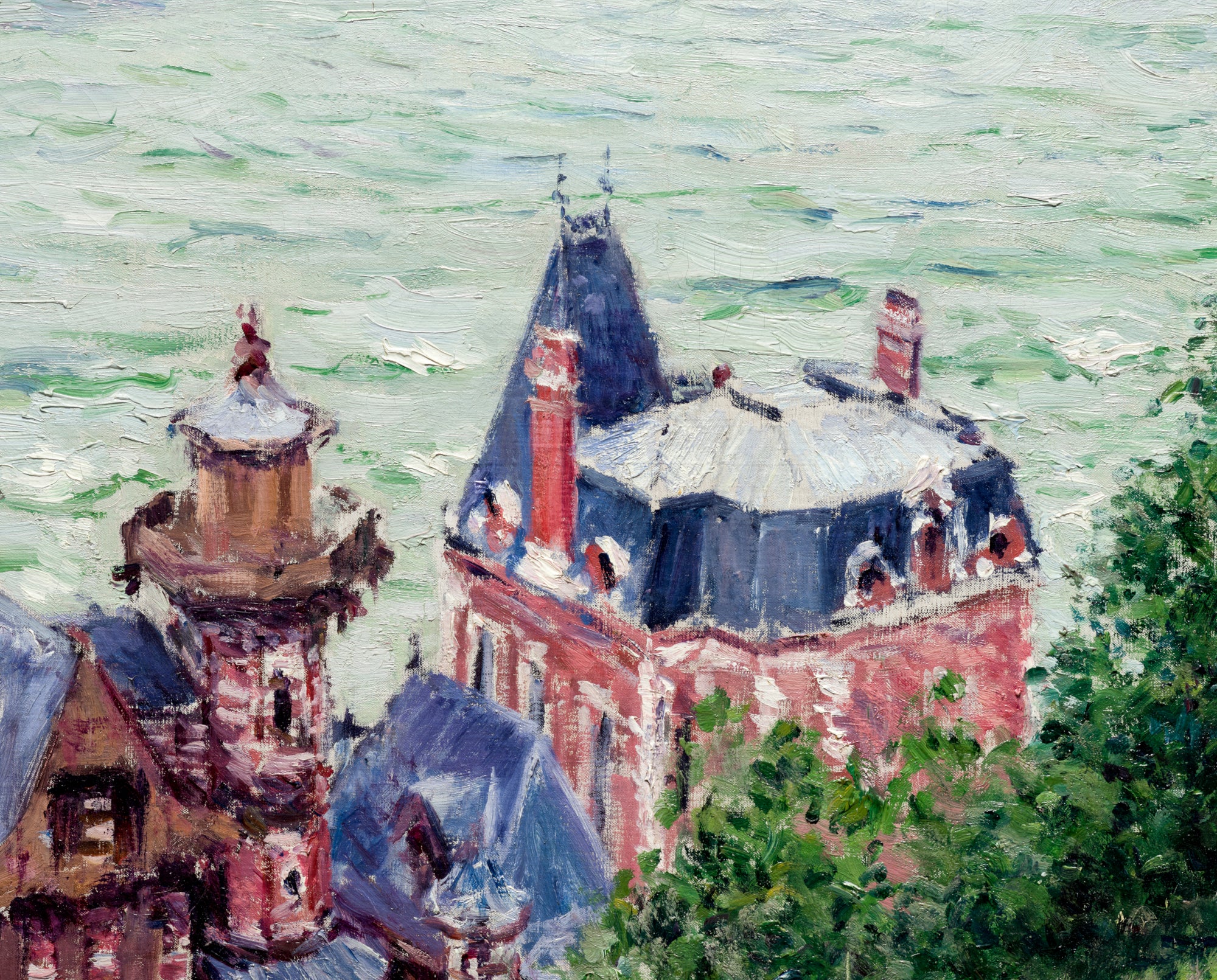 Gustave Caillebotte Fine Art Print : Villas at Trouville