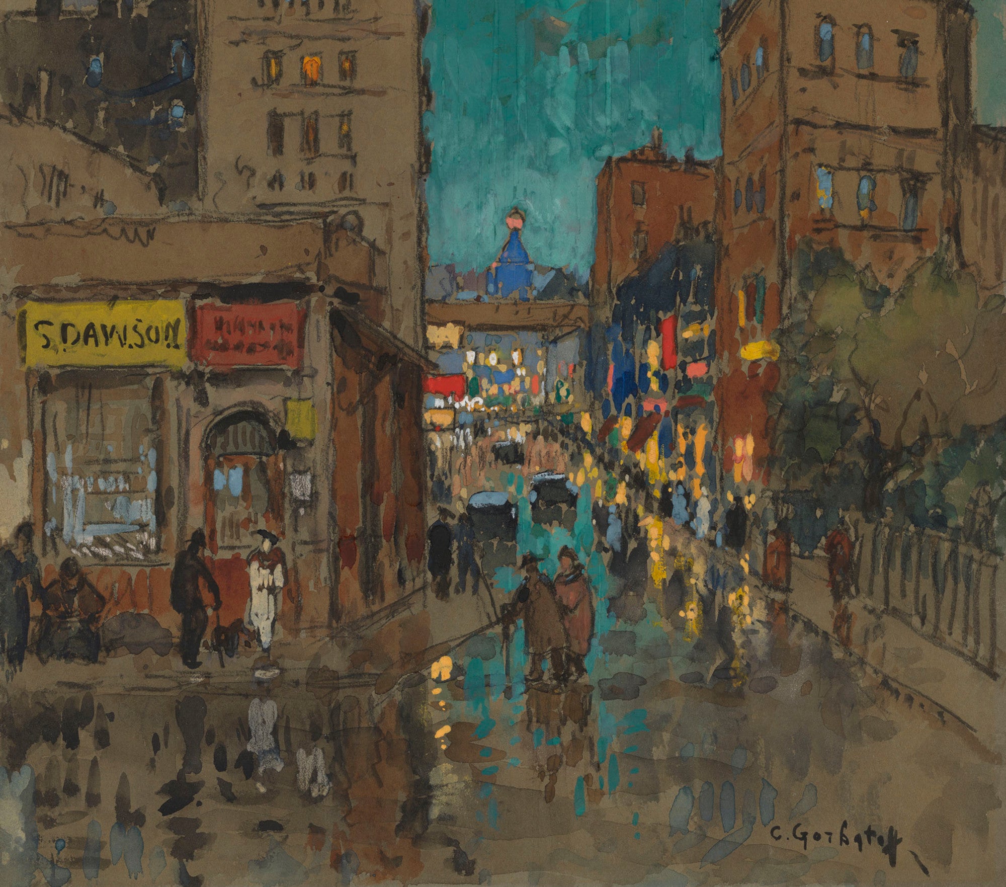 Konstantin Gorbatov Fine Art Print, Villiers Street, Charing Cross