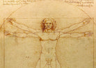 Leonardo da Vinci Fine Art Print, Vitruvian Man