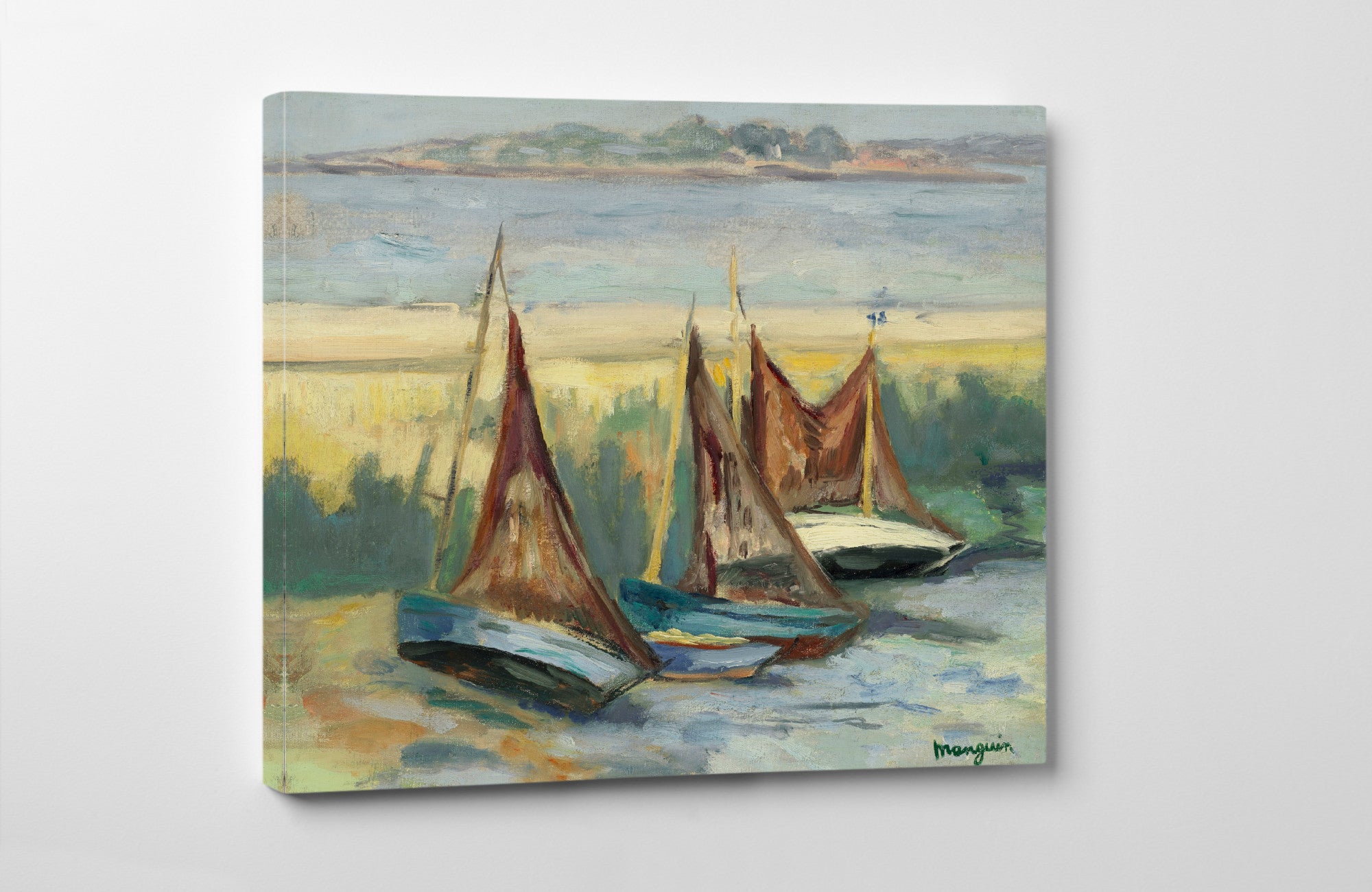 Sailboats at Low Tide, Henri Manguin, Voiliers à marée basse