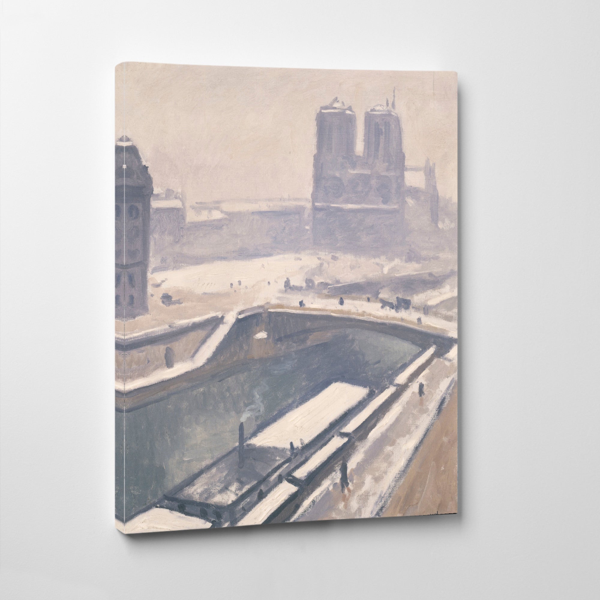 View of Notre-Dame under the snow, Albert Marquet, Paris Landscape