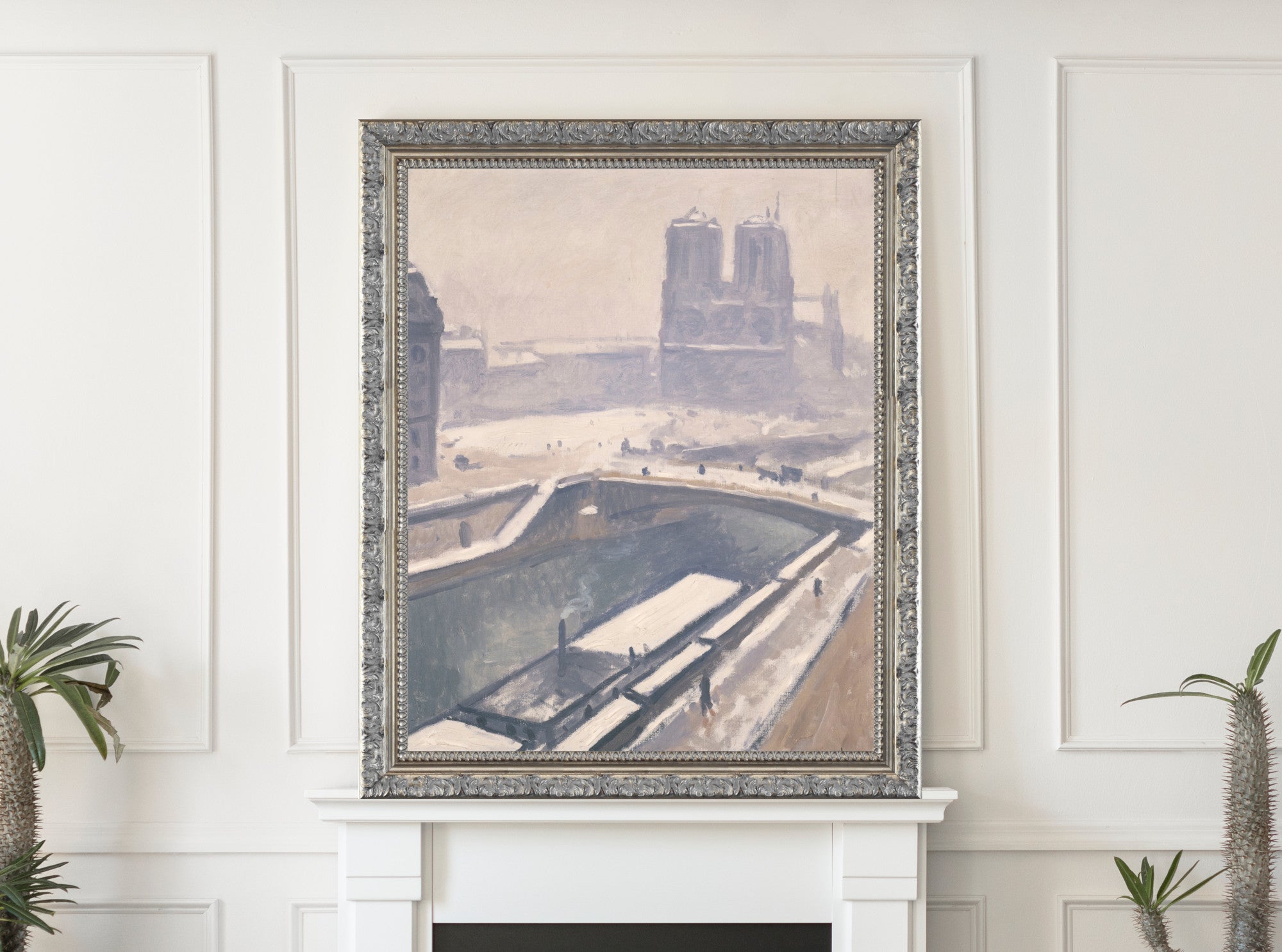View of Notre-Dame under the snow, Albert Marquet, Paris Landscape