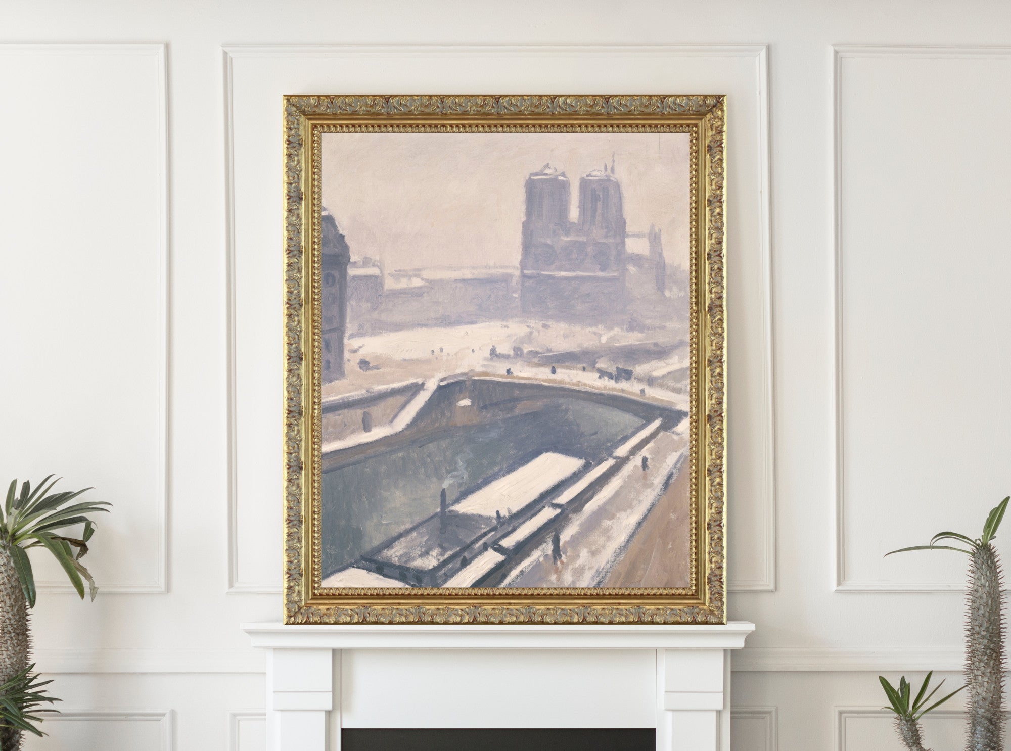 View of Notre-Dame under the snow, Albert Marquet, Paris Landscape