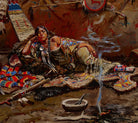 Waiting and Mad, Charles Marion Russell, Western American Fine Art Print