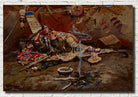 Waiting and Mad, Charles Marion Russell, Western American Fine Art Print
