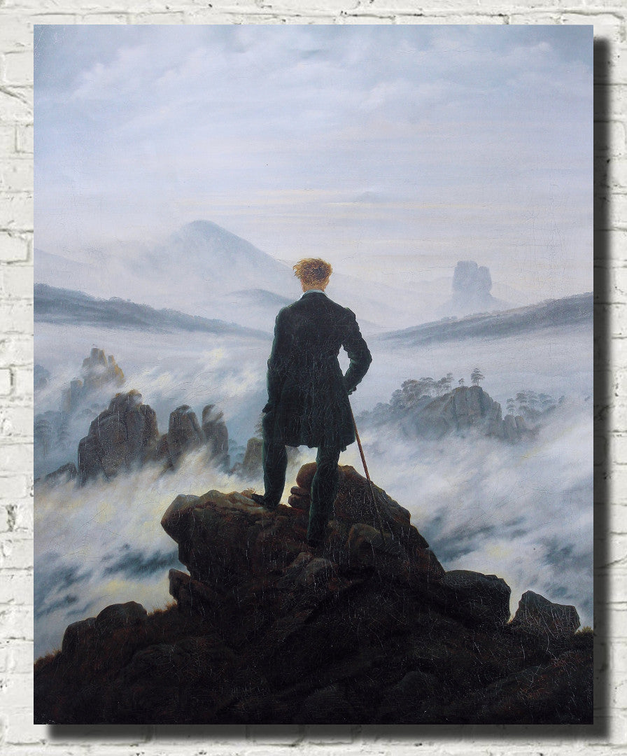 Wanderer Above the Sea of Fog, Casper David Friedrich Fine Art Print