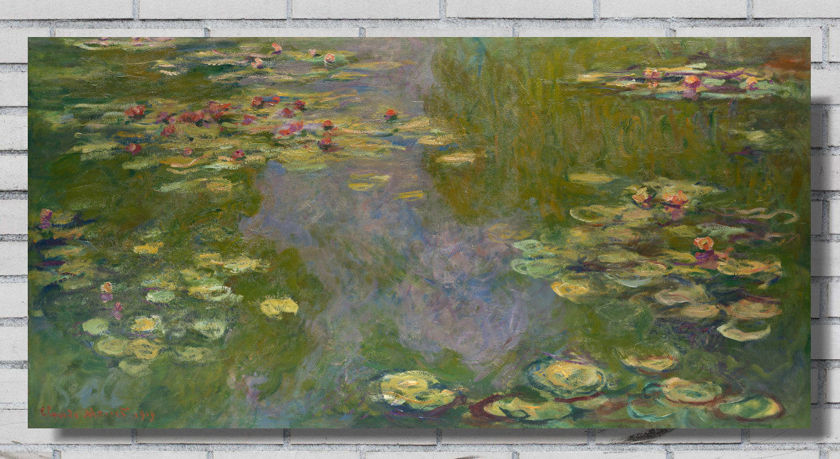Water Lilies (1919), Claude Monet Gallery Quality Canvas Reproduction