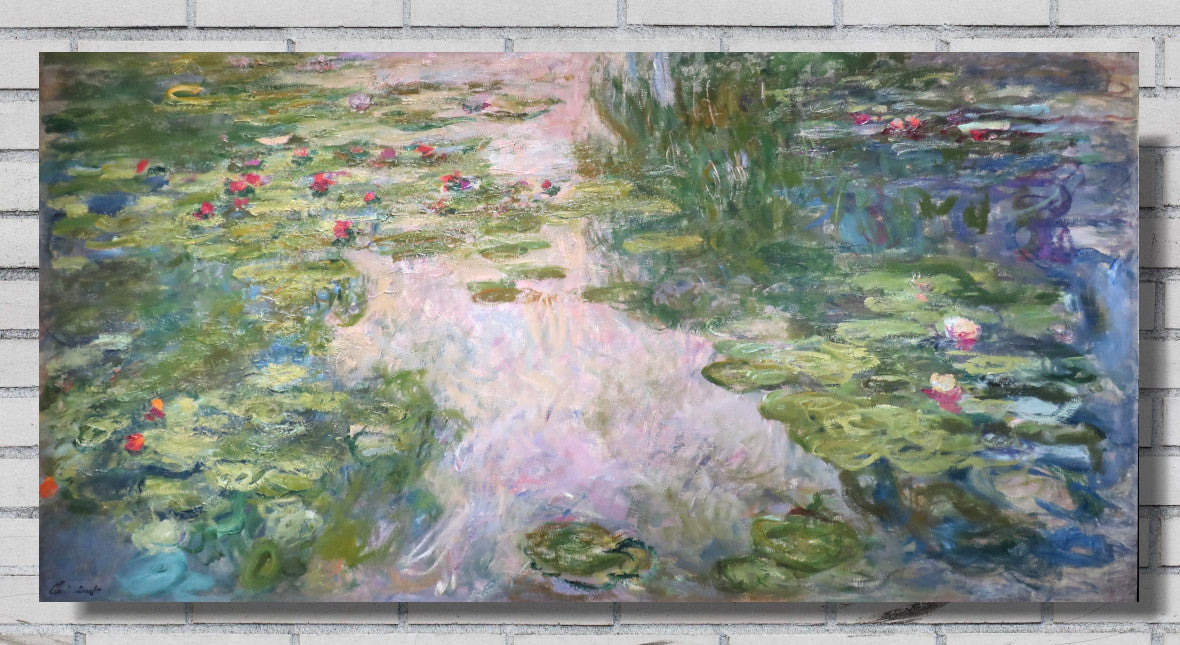 Water Lilies (1917-19), Claude Monet Gallery Quality Canvas Reproduction