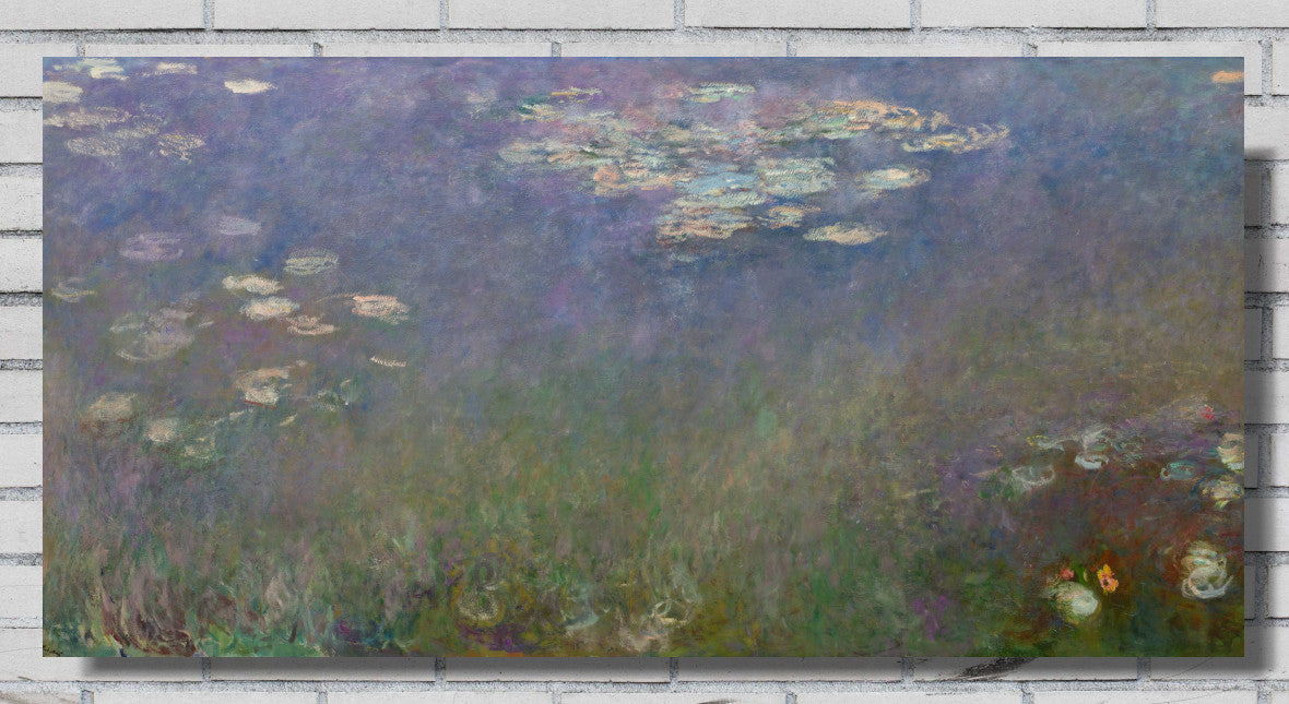Water Lilies (Agapanthus), Claude Monet Gallery Quality Canvas Reproduction