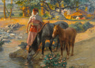 Watering the Horses, Frederick Arthur Bridgman Fine Art Print