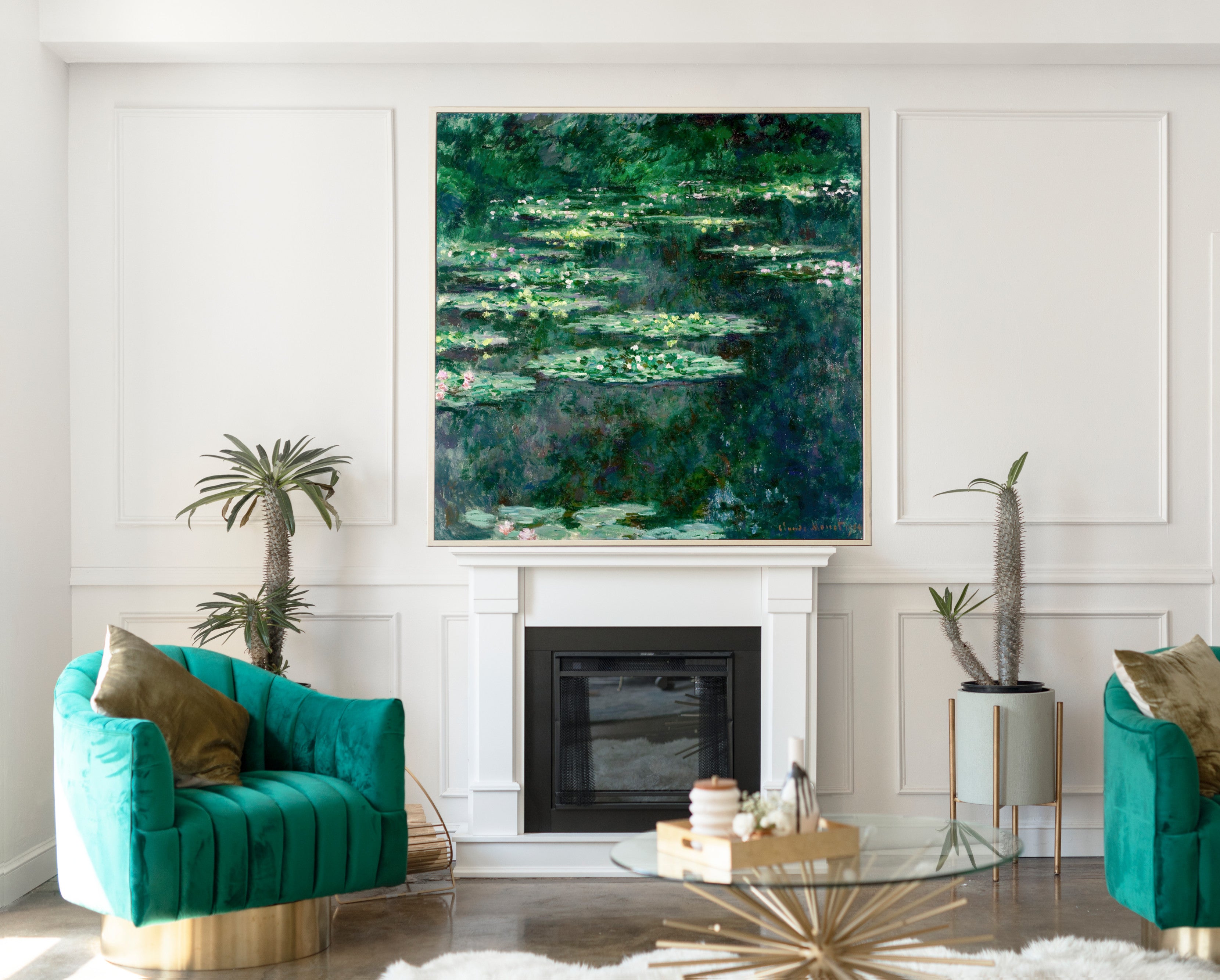 Waterlilies (1904), Claude Monet Impressionist Art Print