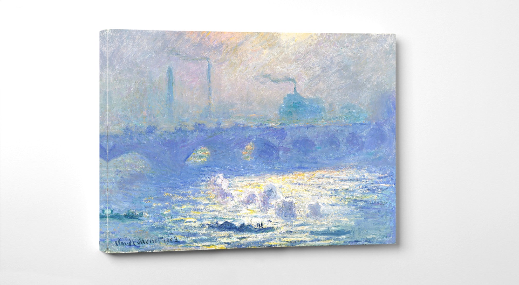 Claude Monet, Waterloo Bridge, Gallery Quality Canvas Reproduction