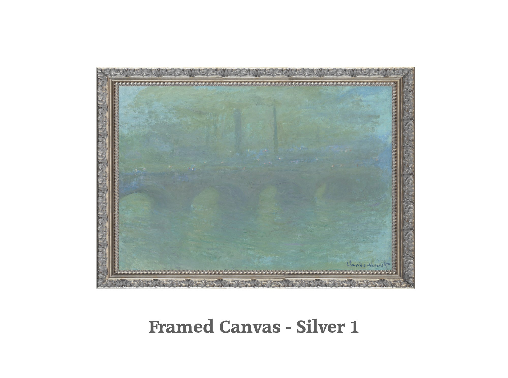 Waterloo Bridge, London at Dusk, Claude Monet, Gallery Quality Canvas Reproduction