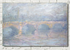Waterloo Bridge, London at Sunset, Claude Monet, Gallery Quality Canvas Reproduction