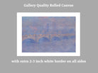 Waterloo Bridge, Sunlight Effect, Claude Monet, Gallery Quality Canvas Reproduction