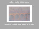 Waterloo Bridge, Obscured Sun, Claude Monet, Gallery Quality Canvas Reproduction