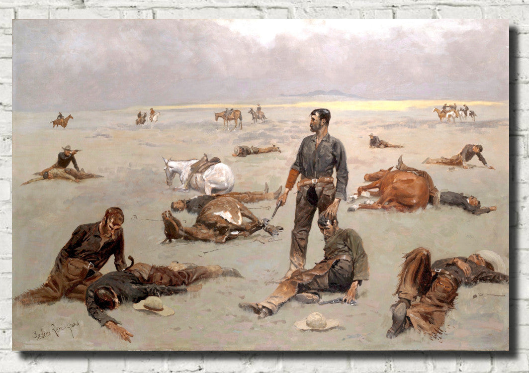 Frederic Remington, Fine Art Print : What an unbranded cow has cost