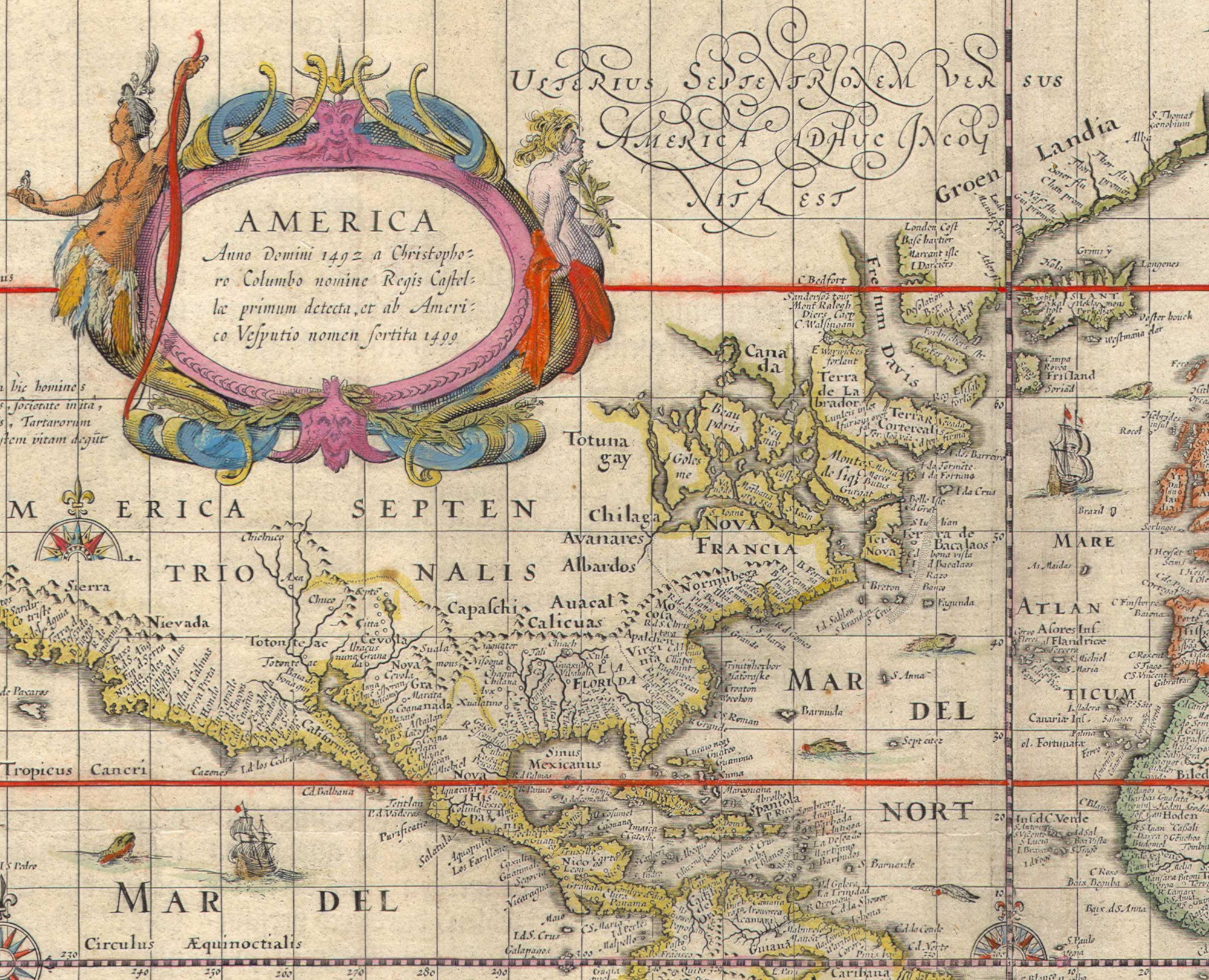 World Map 1635, Willem Blaeu - Nova totius terrarum orbis geographica ac hydrographica tabula 9564