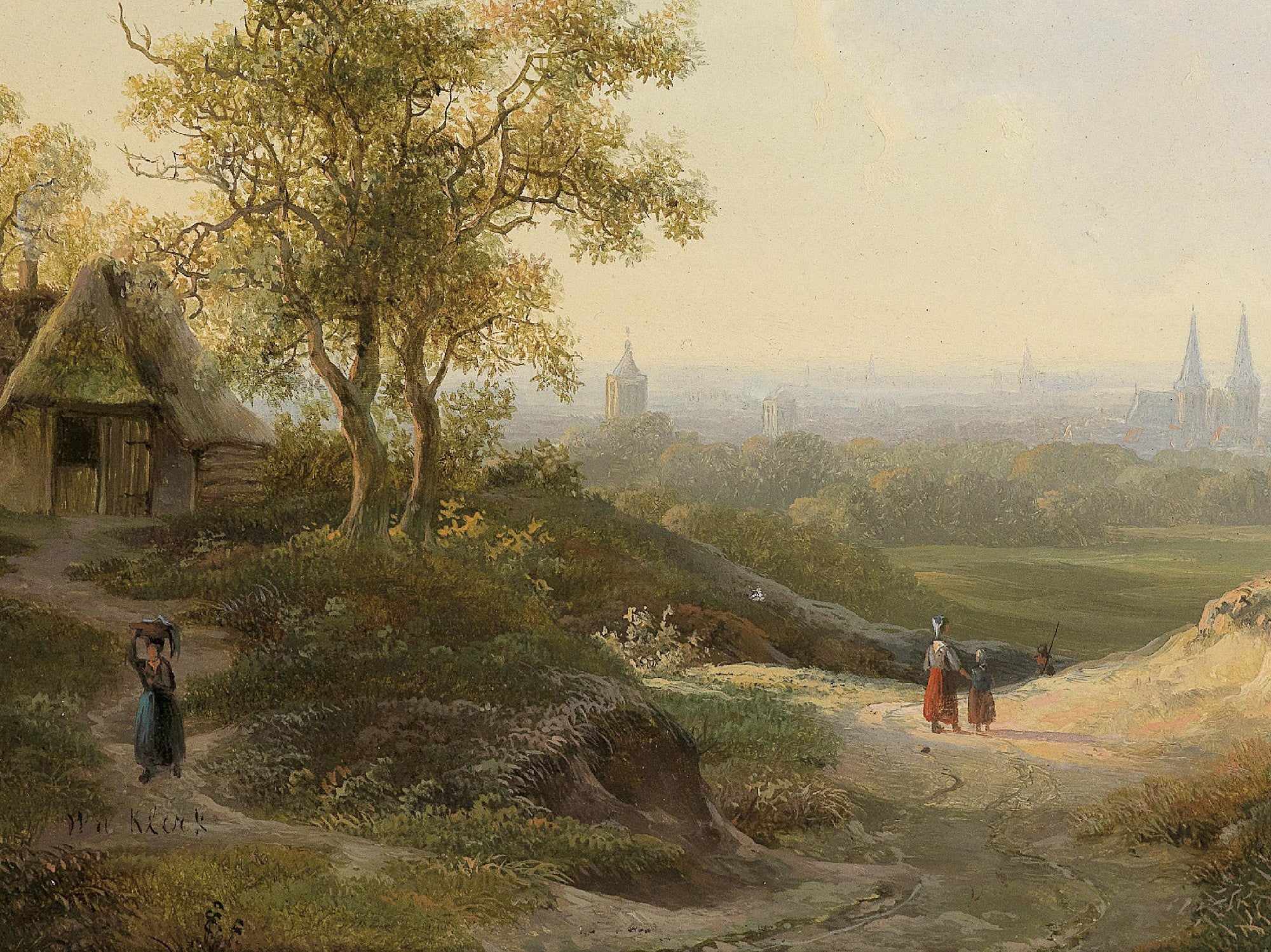 Willem de Klerk Fine Art Print, View of Kleve