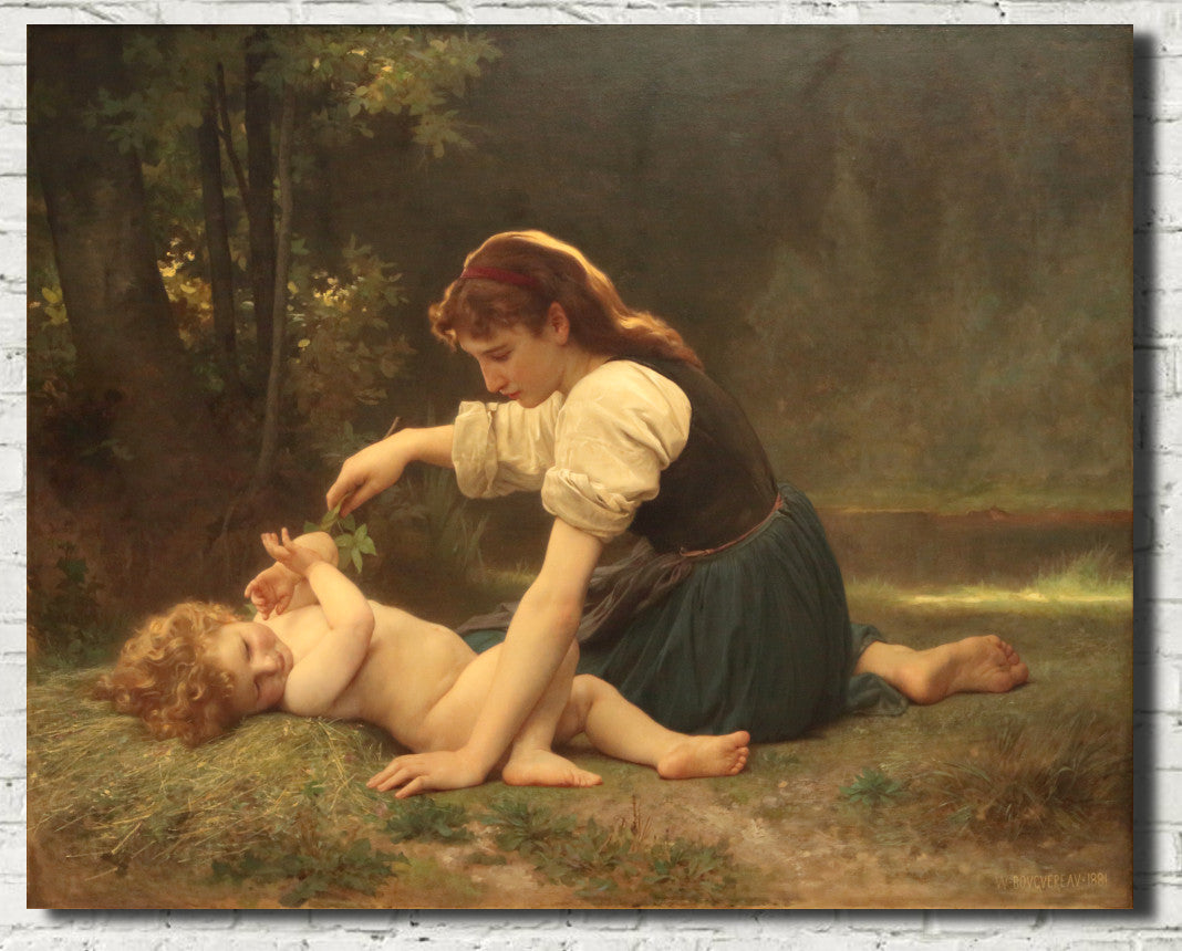 William-Adolphe Bouguereau, Fine Art Print : Natures Fan