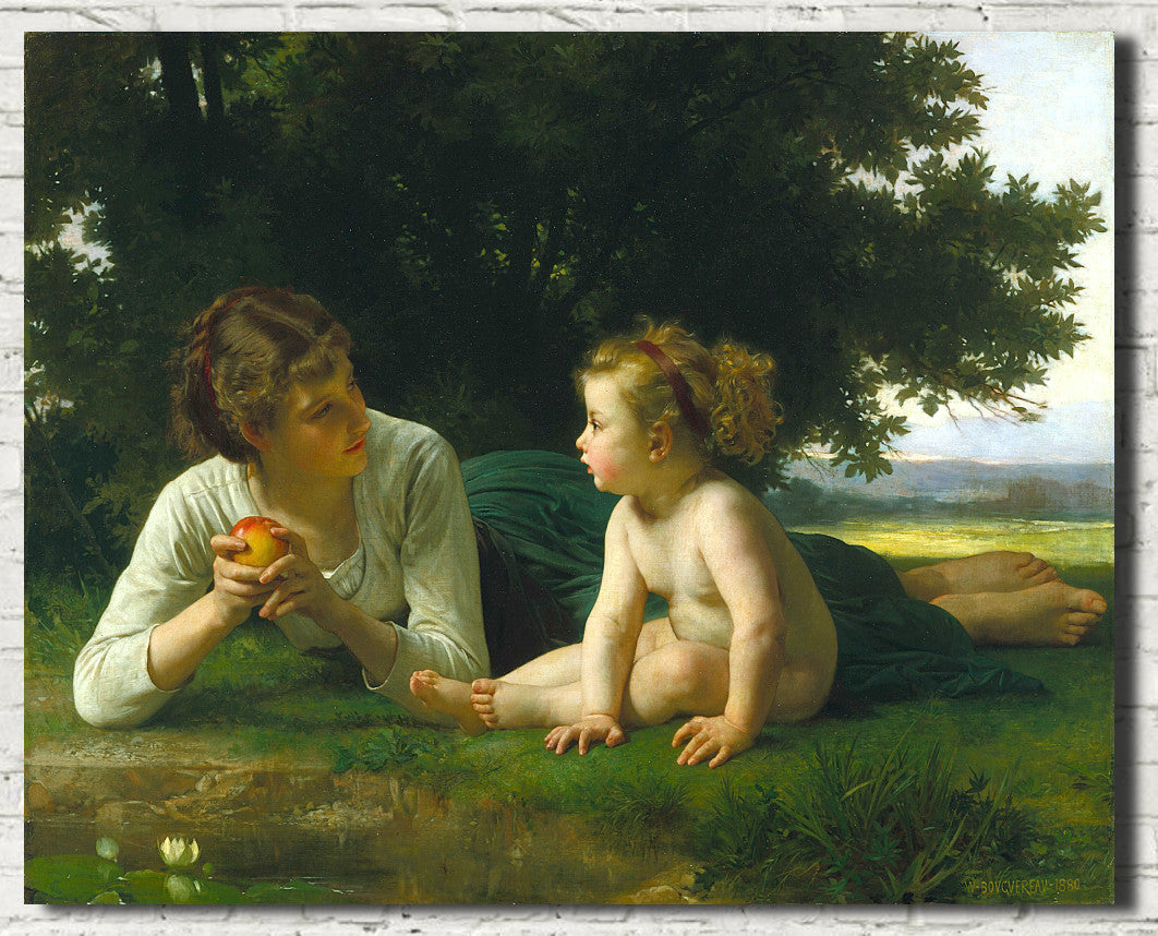 William-Adolphe Bouguereau, Fine Art Print : Temptation