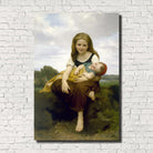 William-Adolphe Bouguereau, Old Masters Figure Print : Elder Sister